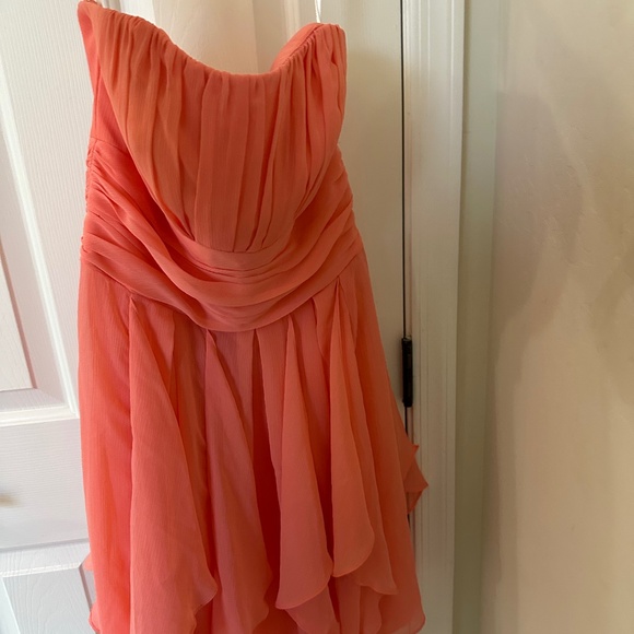 Davids bridal Peach dress - Picture 1 of 3